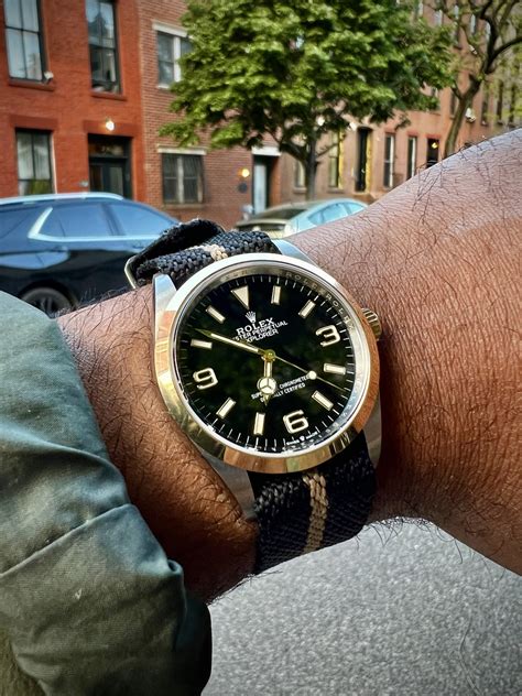 rolex two tone nato